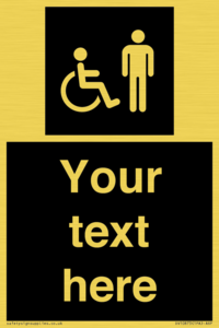 Custom information: black panel disabled and male